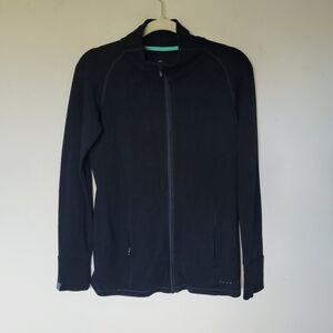 Free Fly Bamboo Black Full Zip Performance Jacket
